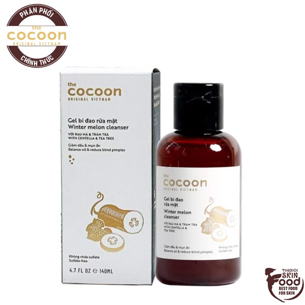 Gel Rửa Mặt Làm Sạch Da Dịu Nhẹ Chiết Xuất Bí Đao The Cocoon Winter Melon Cleanser