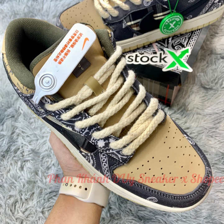 Giày Sneaker Sb Dunk Low x Travis Scott cổ thấp nam nữ Hàng TC