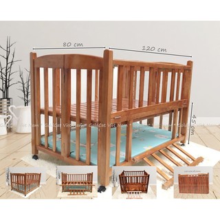 Cũi 2 giát màu Cánh Gián GoldCat - (MUA CŨI TẶNG BỘ MÀN CŨI)