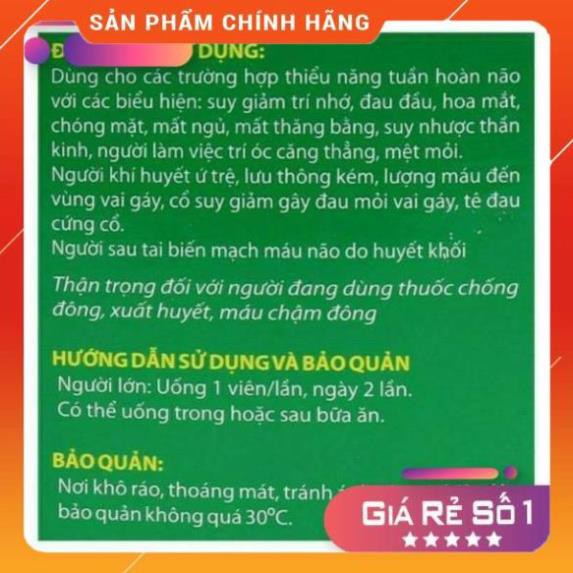 Viên uống bổ não Ginkgo Biloba 120mg Magne-b6