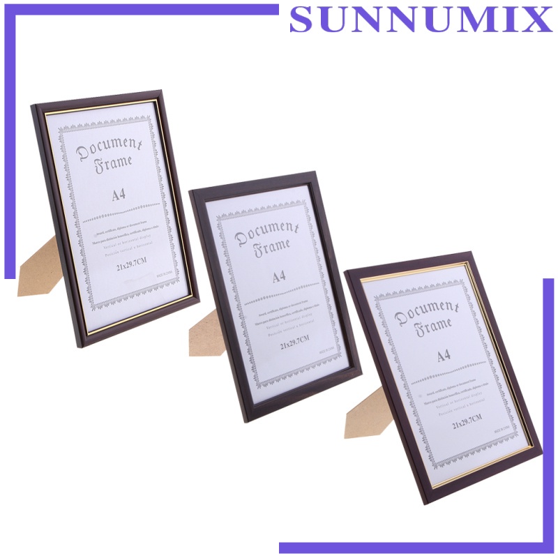 [Sunnimix] Khung Trưng Bày A4 Bằng Gỗ Tinh Tế Dùng Cho Diploma, Chứng Nhận Ảnh