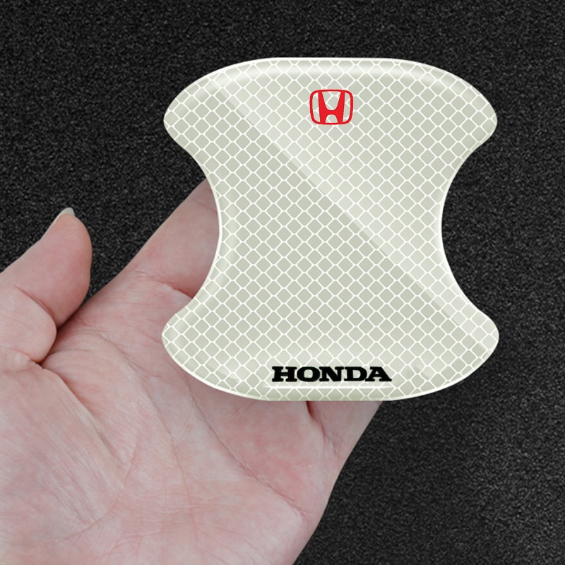 Miếng dán dải cảnh báo ô tô Phản xạ cao Sáng Bát cửa Tay nắm cửa đề can Hình dán chống xước Phụ kiện xe hơi