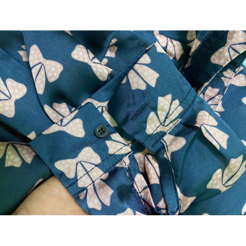 Áo sơ mi họa tiết Mint Clothing sz S