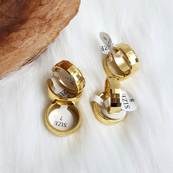 Nhẫn nữ, nhẫn nam đá màu vàng NZ1492