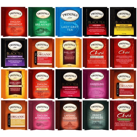 Set lẻ 4 gói trà đen Twinings túi lọc các vị