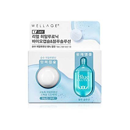 Bộ cấp ẩm tức thì suốt 24h WELLAGE Real Hyaluronic Capsule Kit