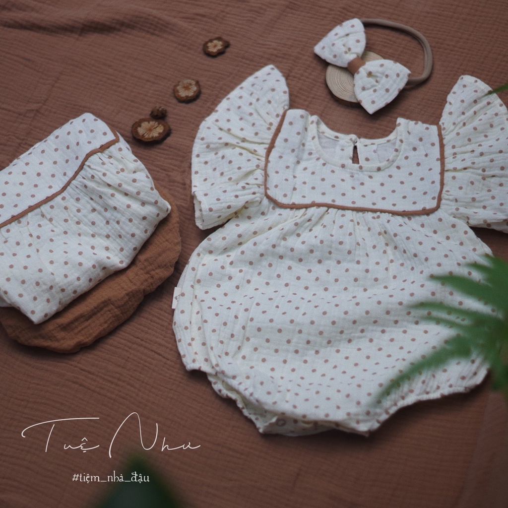 Tuệ Như - romper và set quần bí may thủ công