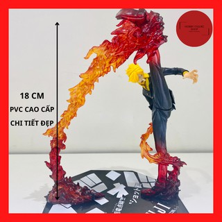 Mô hình Vinsmoke Sanji - Chi tiết đẹp Nhựa PVC cao cấp kèm Haki lửa - Dùng để trang trí bàn làm việc - HOBBY FIGURE SHOP