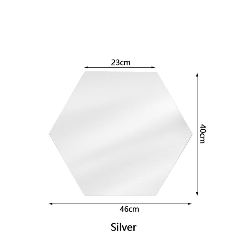Bộ 12 Miếng Dán Tường Acrylic 3D Hình Tam Giác Mặt Gương K7U4