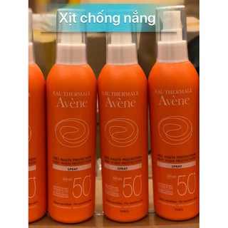 Xịt chống nắng Avene