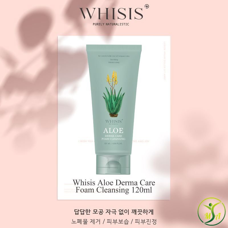 Sữa rửa mặt Whisis Hàn Quốc tẩy sạch bụi bẩn, làm mềm da, chống lão hóa 100ml