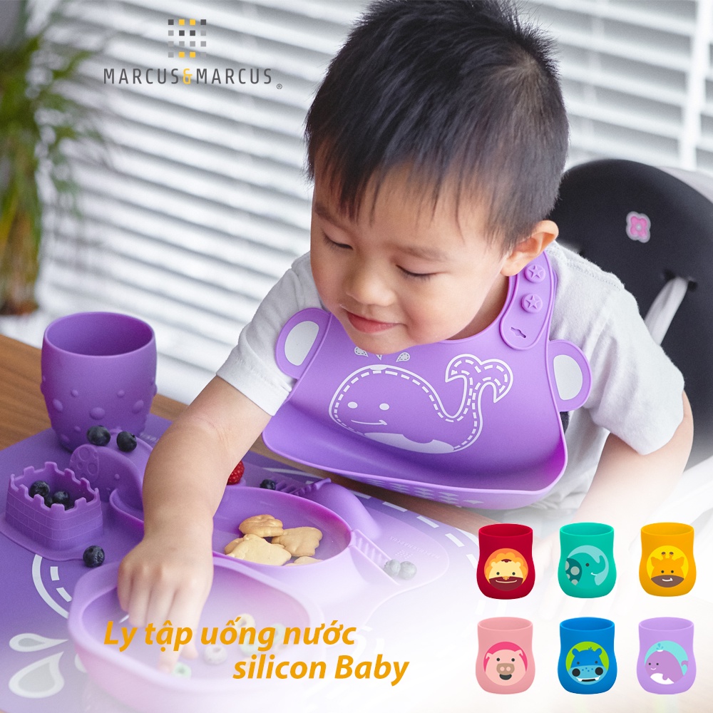 [Mã BMBAU50 giảm 7% đơn 99K] Ly tập uống nước silicon Baby Marcus &amp; Marcus, từ 6 tháng – Willo (120ml)