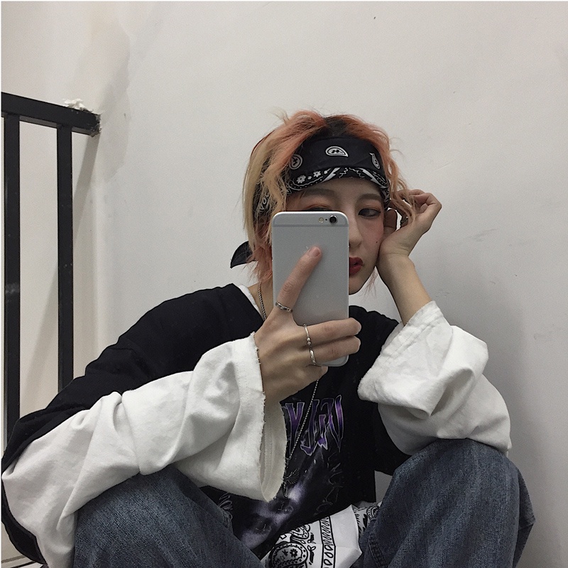 Khăn vuông bandana Mavota khăn lụa họa tiết phong cách streetwear KBND08