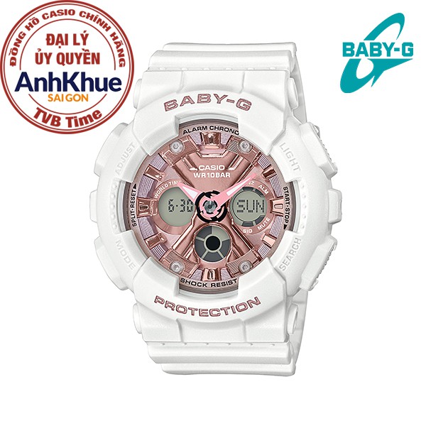Đồng hồ nữ dây nhựa Casio Baby-G chính hãng Anh Khuê BA-130-7A1DR