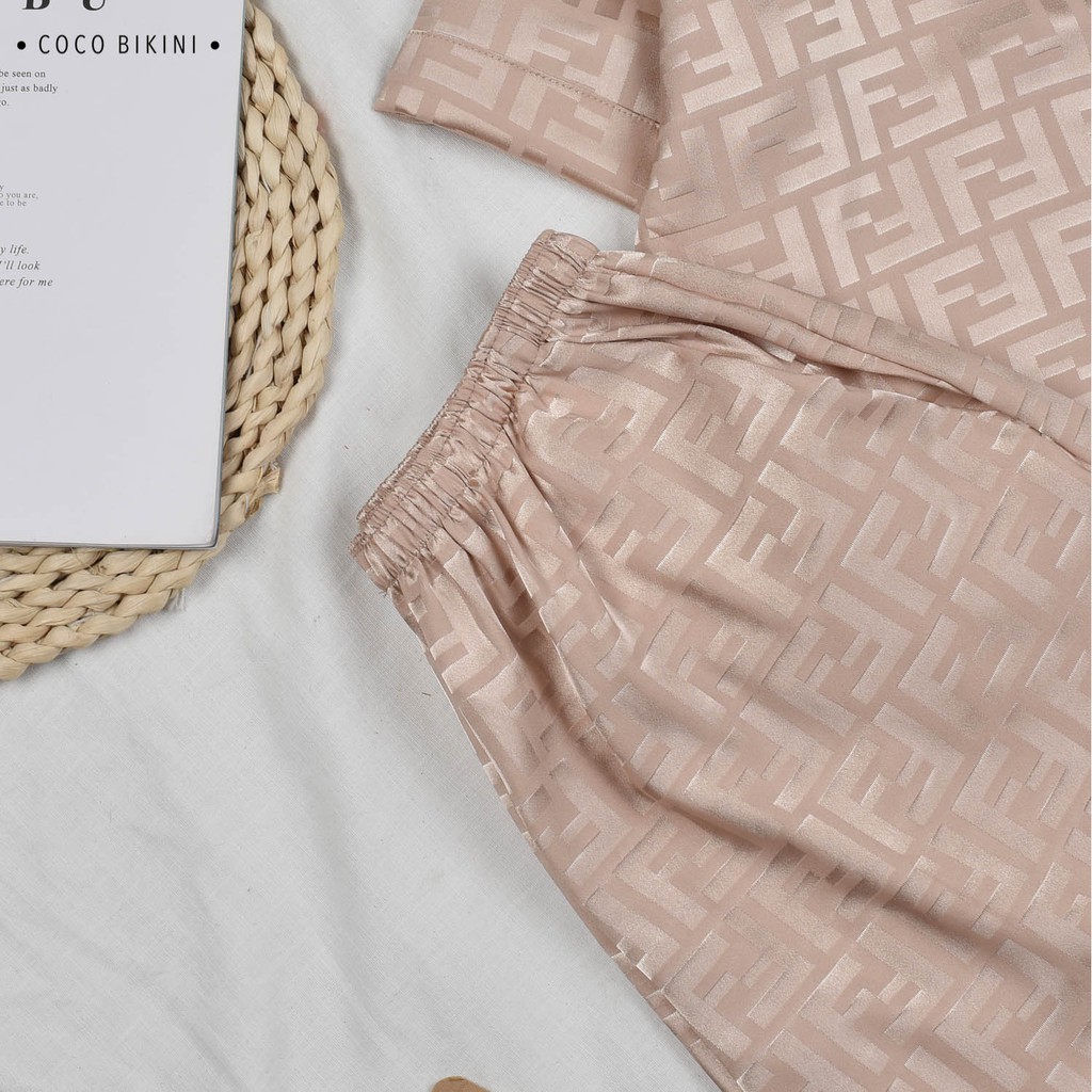 𝑪𝑶𝑪𝑶 𝑩𝑰𝑲𝑰𝑵𝑰 Bộ Đồ Ngủ - Đồ Mặc Nhà Lụa Gấm ( VCC822 ) | BigBuy360 - bigbuy360.vn