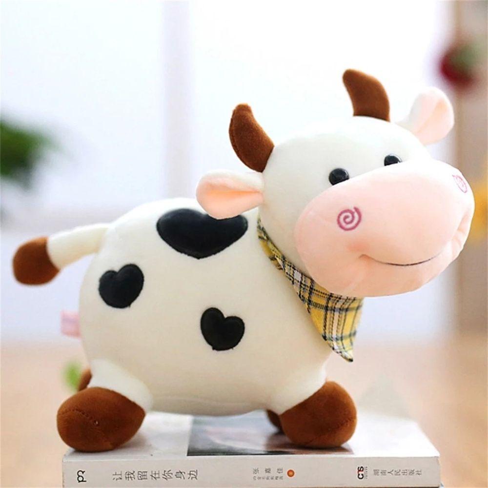 Bò Nhồi Bông Mềm Mại Dễ Thương Dành Cho Bé Gái