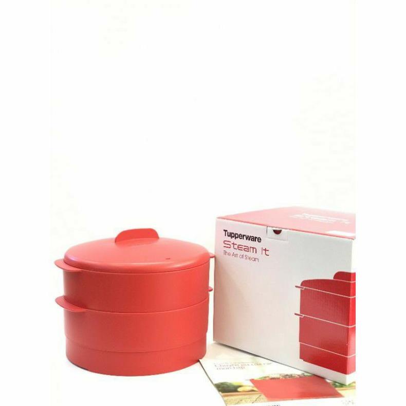 [ CHÍNH HÃNG ] Xửng hấp cao cấp Tupperware Steam It 2 Tầng - Nhựa Nguyên Sinh an toàn cho sức khỏe - Chịu nhiệt