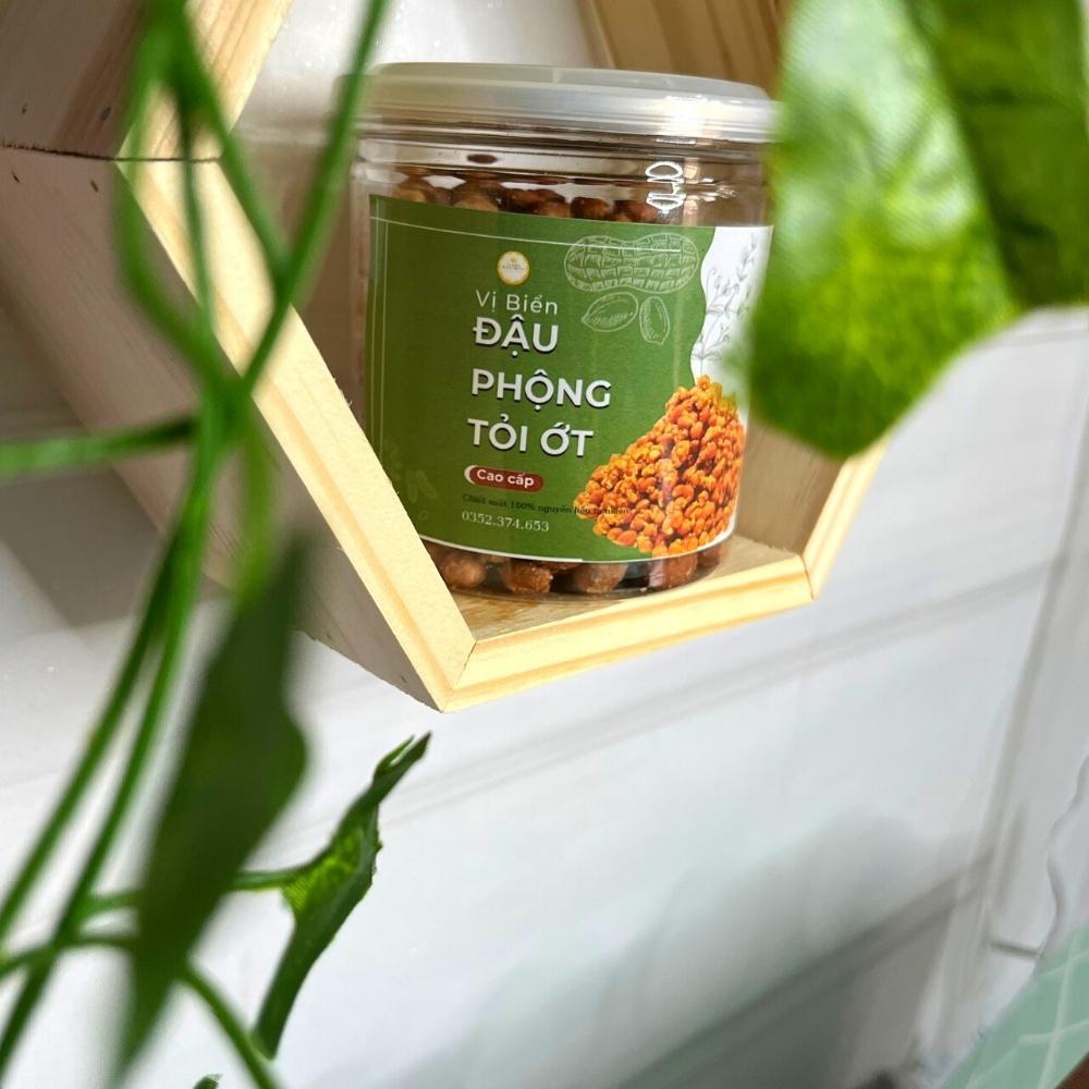 Đậu Phộng Rang Tỏi Ớt MIX Vị Biển, Hạt Dinh Dưỡng Loại 1 Tốt Cho Sức Khỏe Hũ Pet 200gr