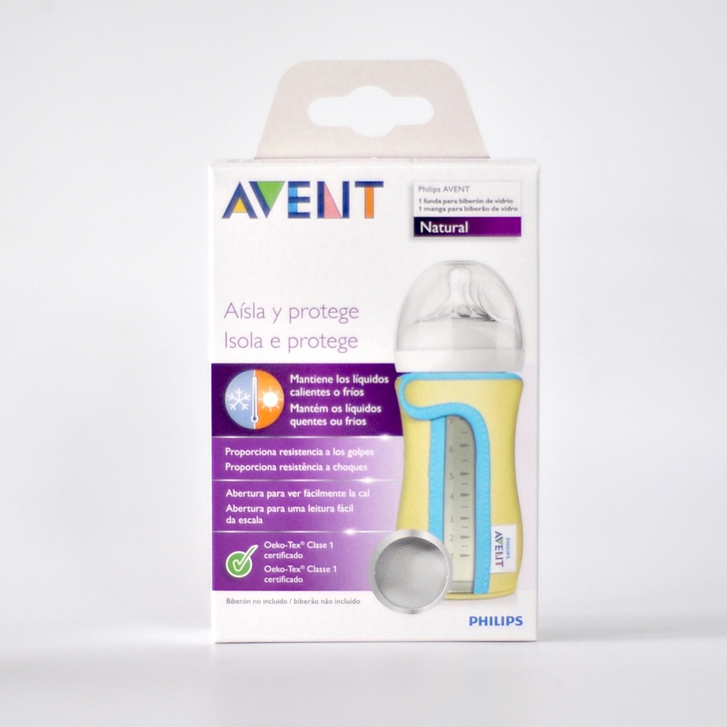 Bọc vải bình sữa thuỷ tinh AVENT Natural