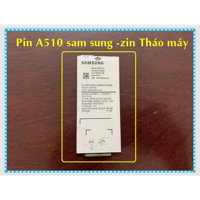 Pin A510 - sam sung Zin (Tháo máy)