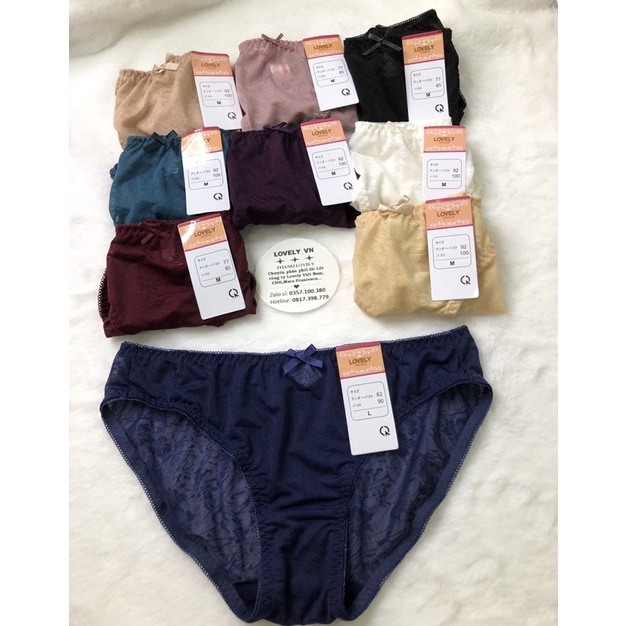 Quần lót nữ Lovely cao cấp siêu mềm có size 70kg