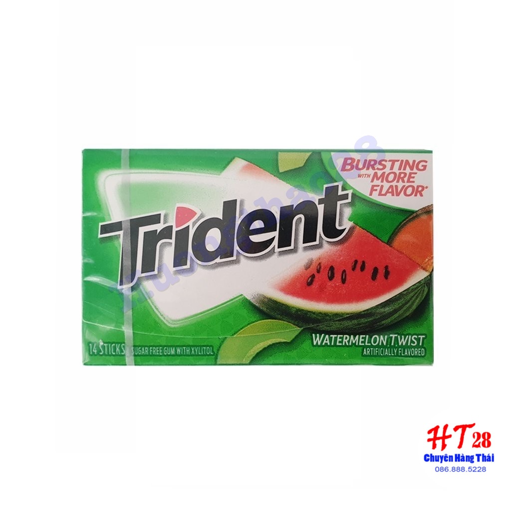 Kẹo Cao Su Không Đường Trident Mỹ