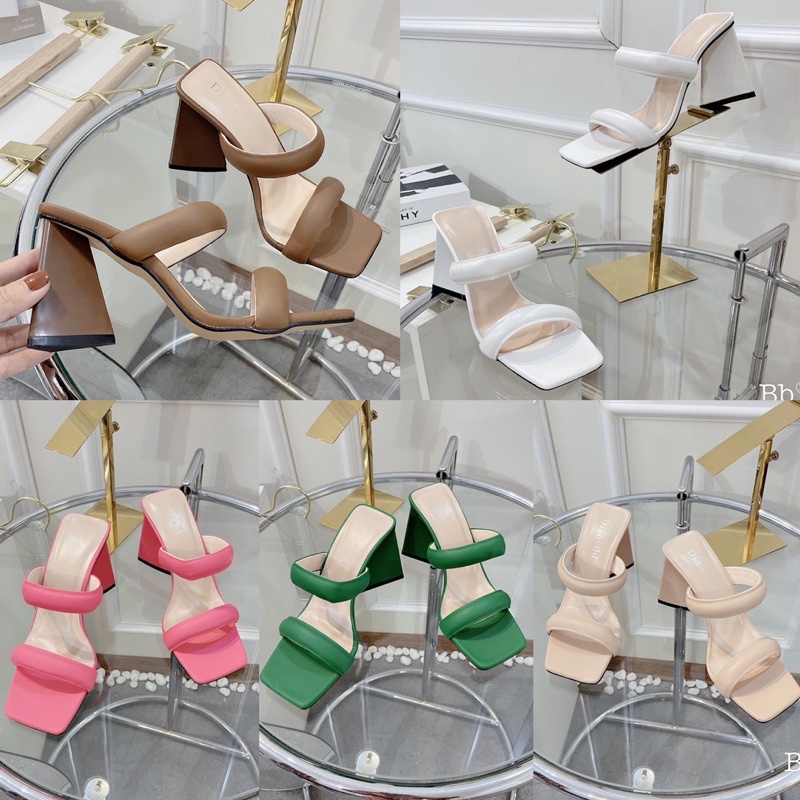 Guốc quai ngang gót loe fullbox