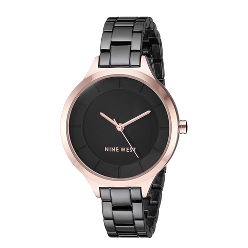 [Hàng Hiệu] Đồng hồ Nữ Dây kim loại Nine West 2225BKRT USA