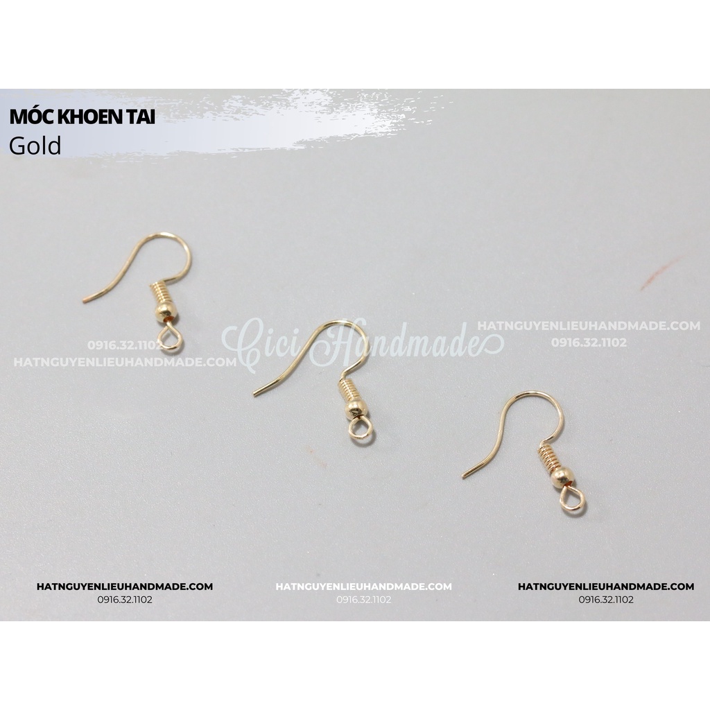Phôi khoen bông tai móc câu 5g (khoảng 25c)  DIY Đồ Trang Sức Cici Handmade hạt cườm nguyên liệu tự làm kẹp tóc vòng tay
