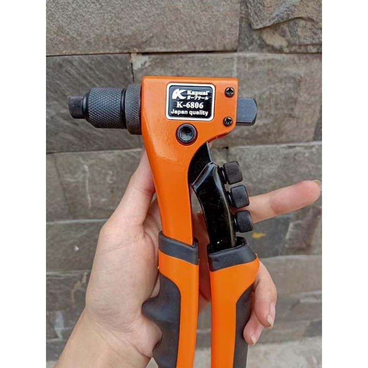 Kìm Rút Đinh Tán/ Kìm Bấm Rive Kapusi Nhật Bản 25cm/ Kìm Rút Đinh Tán Trợ Lực Cao Cấp