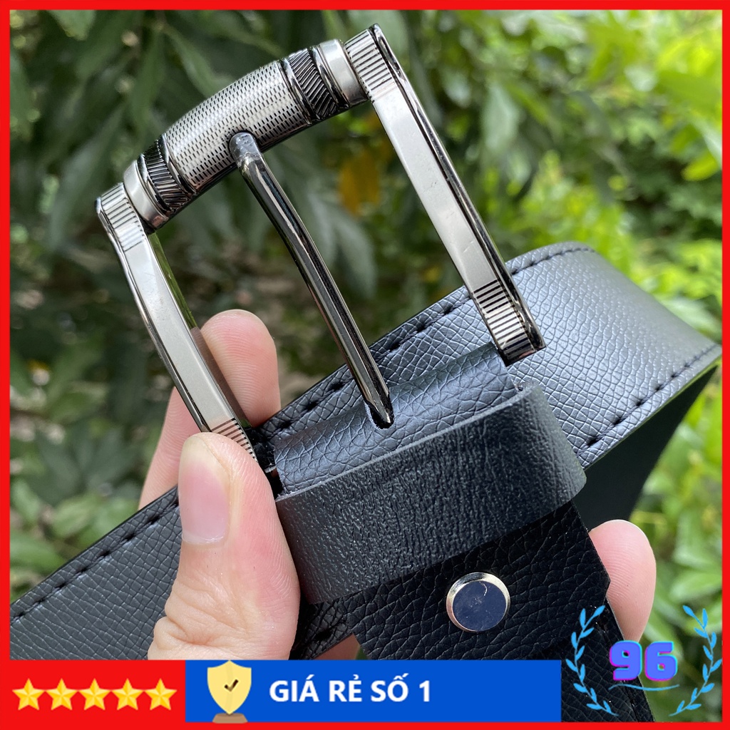 Thắt lưng nam cao cấp khóa kim dây lưng nam sang trọng lịch lãm nịt da thời trang DLKK002S Shopdoda96