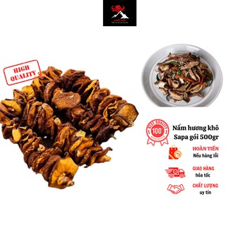 Nấm hương rừng Sapa gói 500gr, nâm hương khô nấu ăn rất tốt cho sức khoẻ, không chuân hoàn tiền.