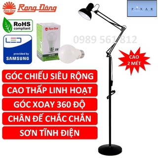 Đèn cây Pixar cao 2 mét, Bóng LED 5W Rạng Đông, ChipLED Samsung