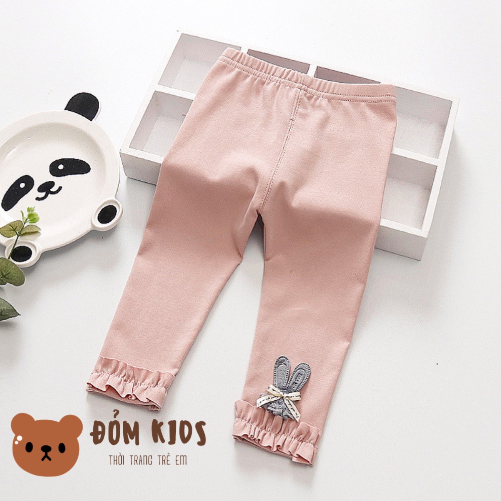 Quần legging cho bé, quần dài bé gái chất zip loại 1 không bai nhão không xù QUAN008