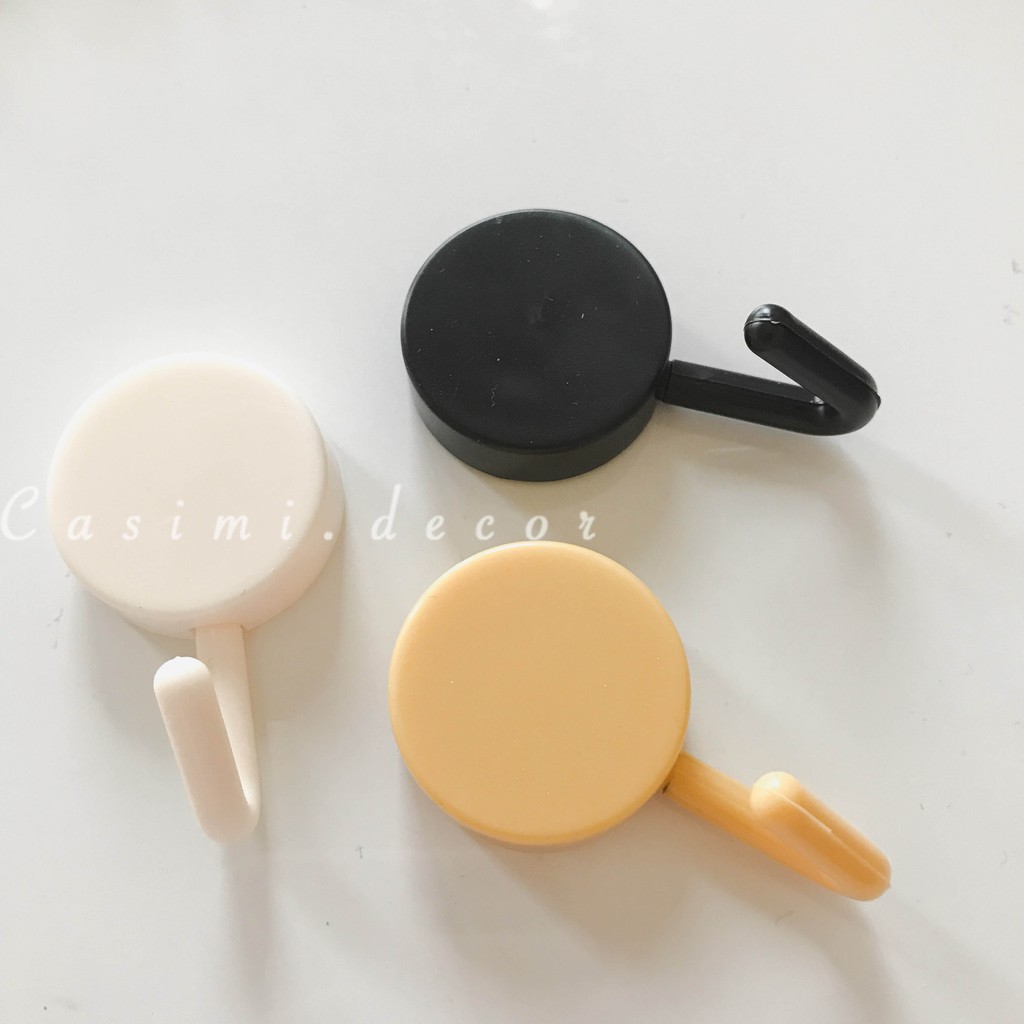 MÓC DÁN TRÒN TREO ĐỒ CUTE NHIỀU MÀU TRANG TRÍ NHÀ PHONG CÁCH HÀN QUỐC CASIMI.DECOR