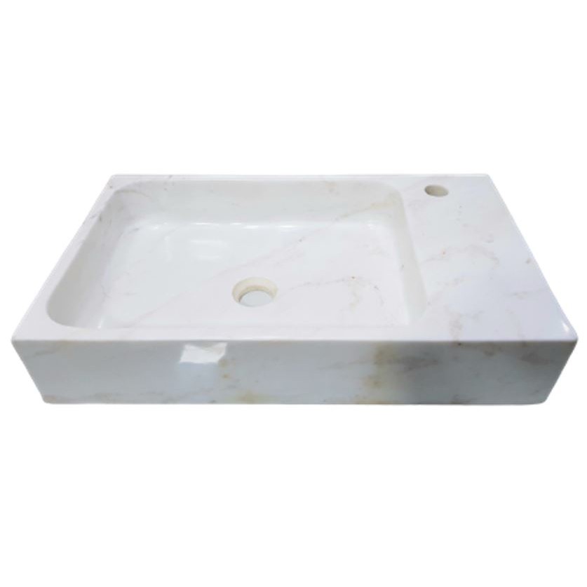 LAVABO Đá Cẩm Thạch Tự Nhiên Mihomevn, Sang Trọng và Khác Biệt - MÃ MI0112 (MẪU ĐẶT NỔI)