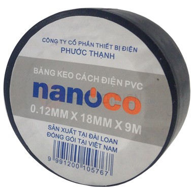 ⚡GIAO HỎA TỐC⚡ Băng keo điện NANOCO màu đen