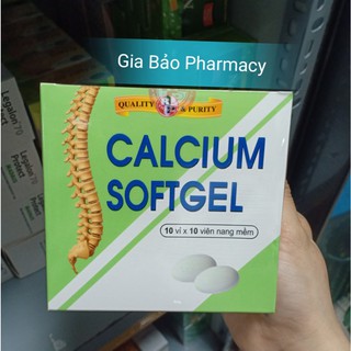 CALCIUM SOFTGEL hộp 100 nang mềm