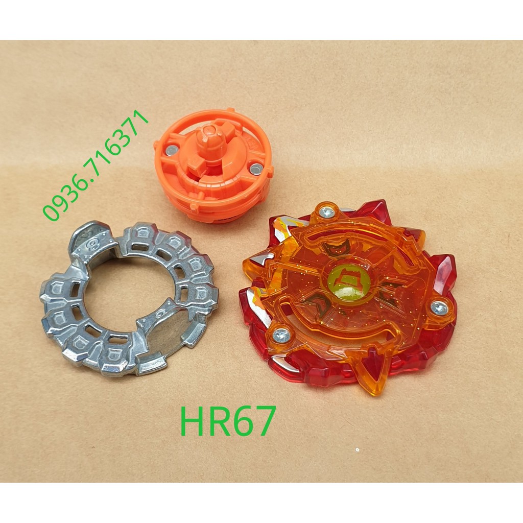 Con quay Hasbro beyblade burst Flame-X Diomedes D4, HR67 (quay phải, Không Kèm Phóng Quay)