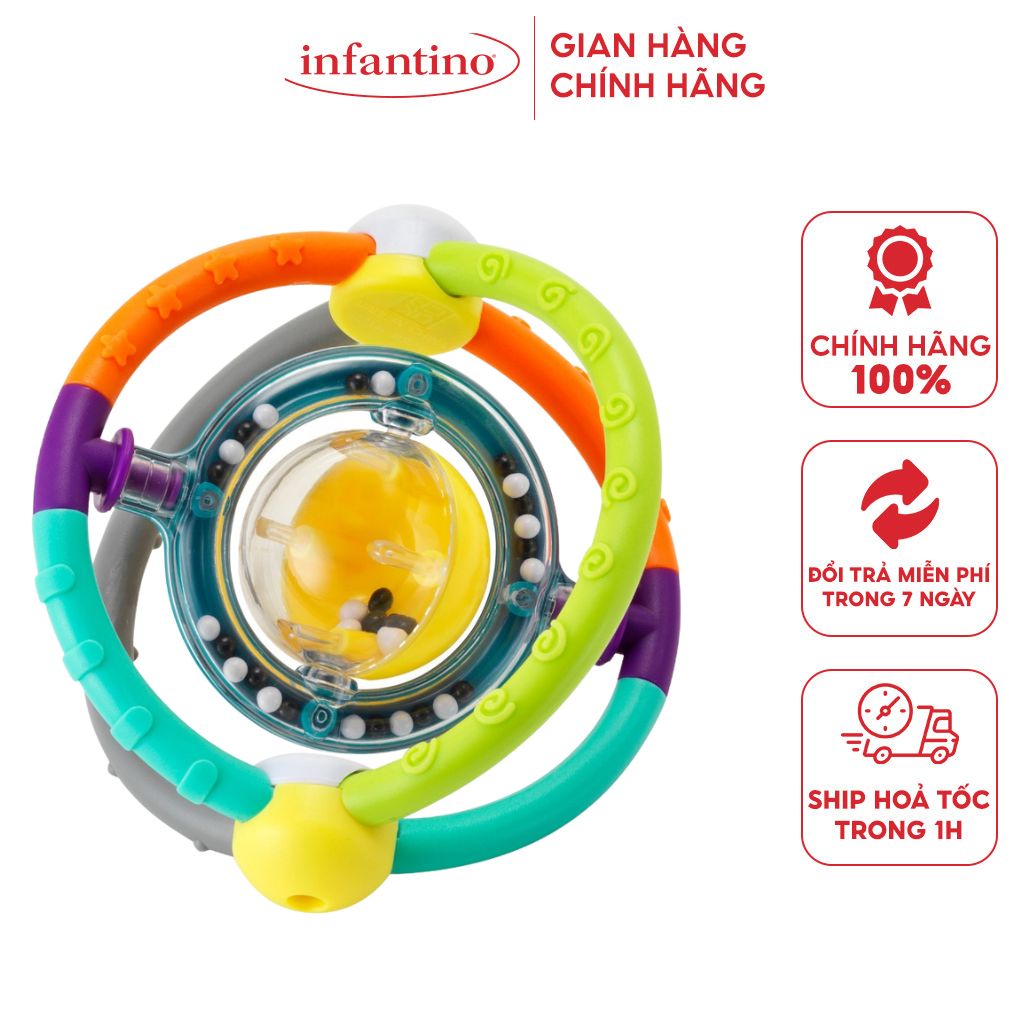 Gặm Nướu Hình Cầu Orbit Rattle INFANTINO - Đồ Chơi Dành Cho Bé Giúp Phát Triển Trí Tuệ Toàn Diện