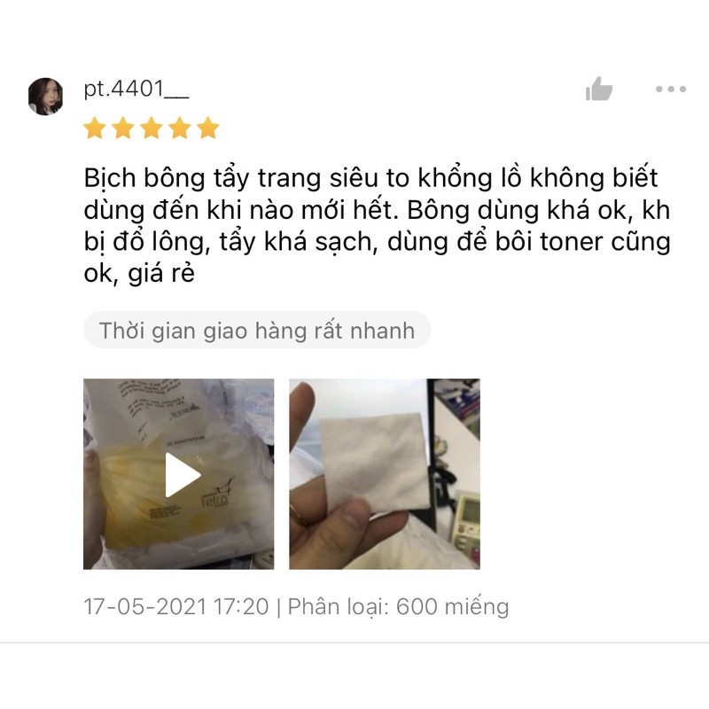 Bông tẩy trang tetra 600 miếng date tháng 4/2026, Bông tẩy trang tetra pháp 500 miếng, bông tetra 500 miếng | BigBuy360 - bigbuy360.vn