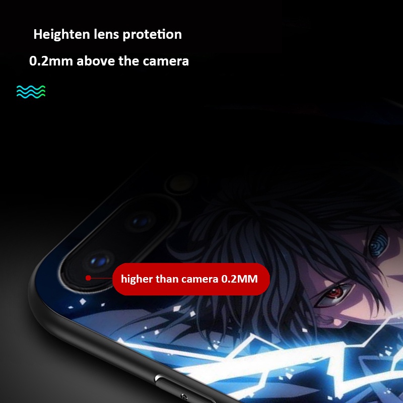 Ốp Điện Thoại Kính Cường Lực Dạ Quang in Hình Anime Naruto Cho Samsung A53 5G A52 A52s 5G A52 5G A50 A50s A30s A32 5G Luminous Anti Fall Shockproof Back Phone Cases Covers Glow in the Dark