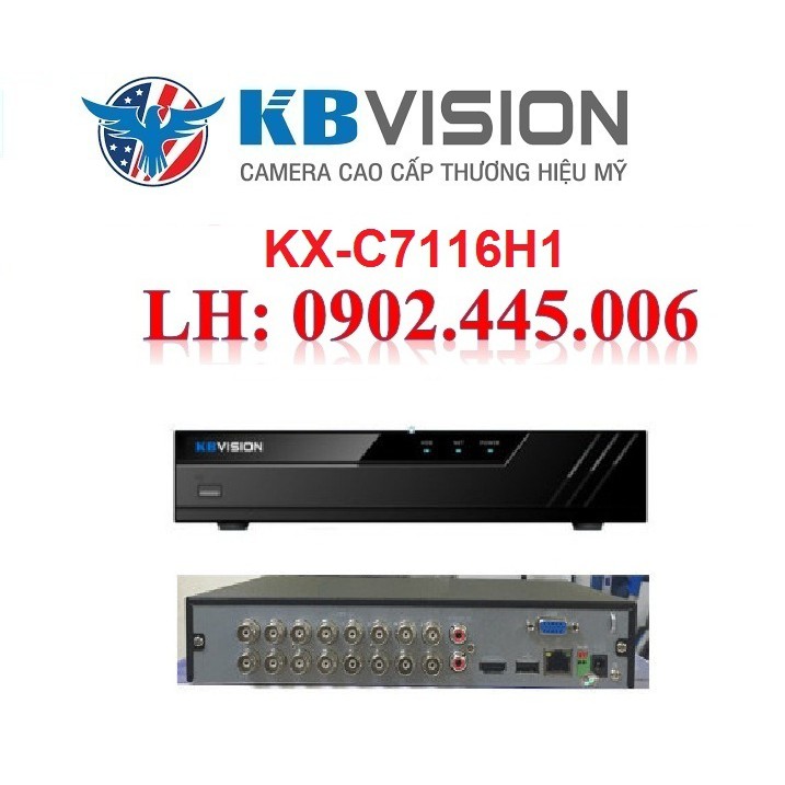 ĐẦU GHI HÌNH 16 kênh kbvision KX-C7116H1