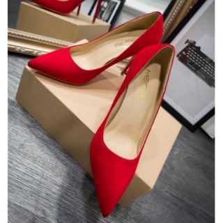 [Size 35]giày cao gót da lộn