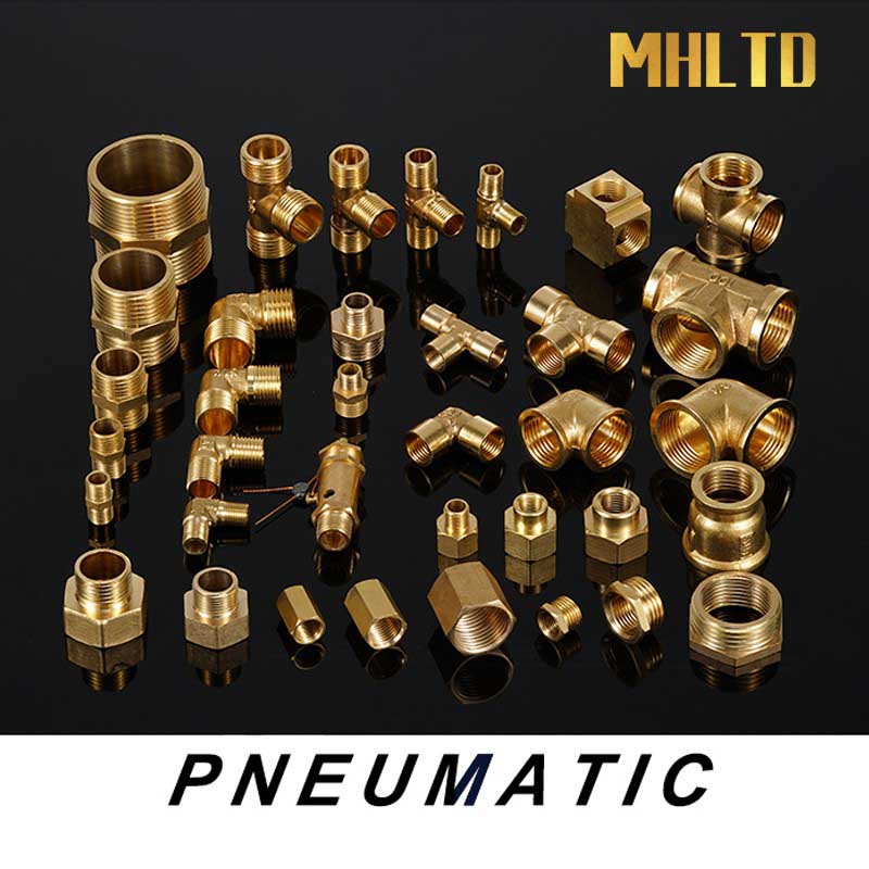 Đầu Nối Bằng Đồng Thau Màu Vàng 6 8 10 12 16mm Sang 1 / 4 1 / 8 1 / 2 3 / 8