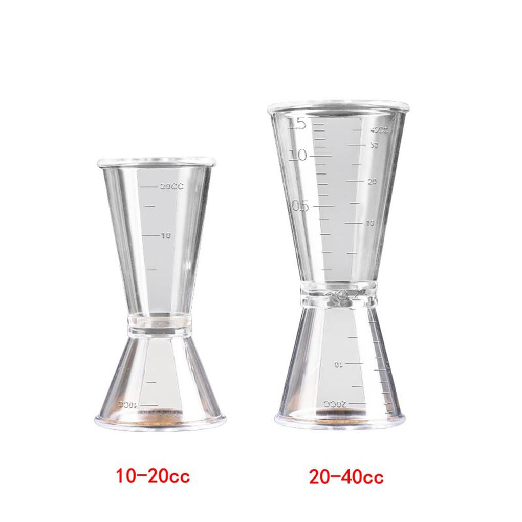 [Global] Cốc Pha Trộn Ounce Kép Trong Suốt Gọn Nhẹ Với Thang Đo Tinh Tế Cho Nhà Ở / Quán Bar