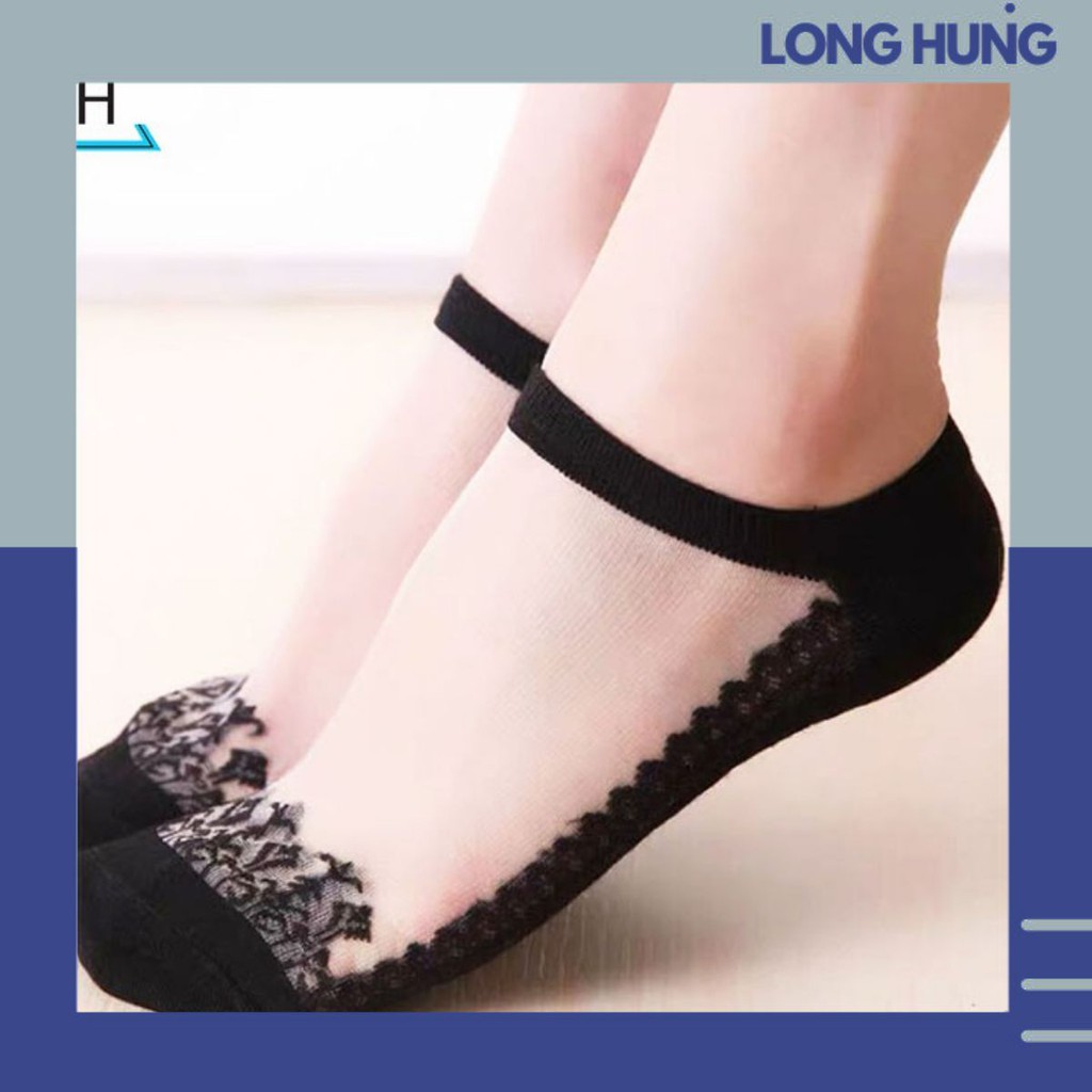 Combo 5 Đôi Tất Hoa Cúc Ren