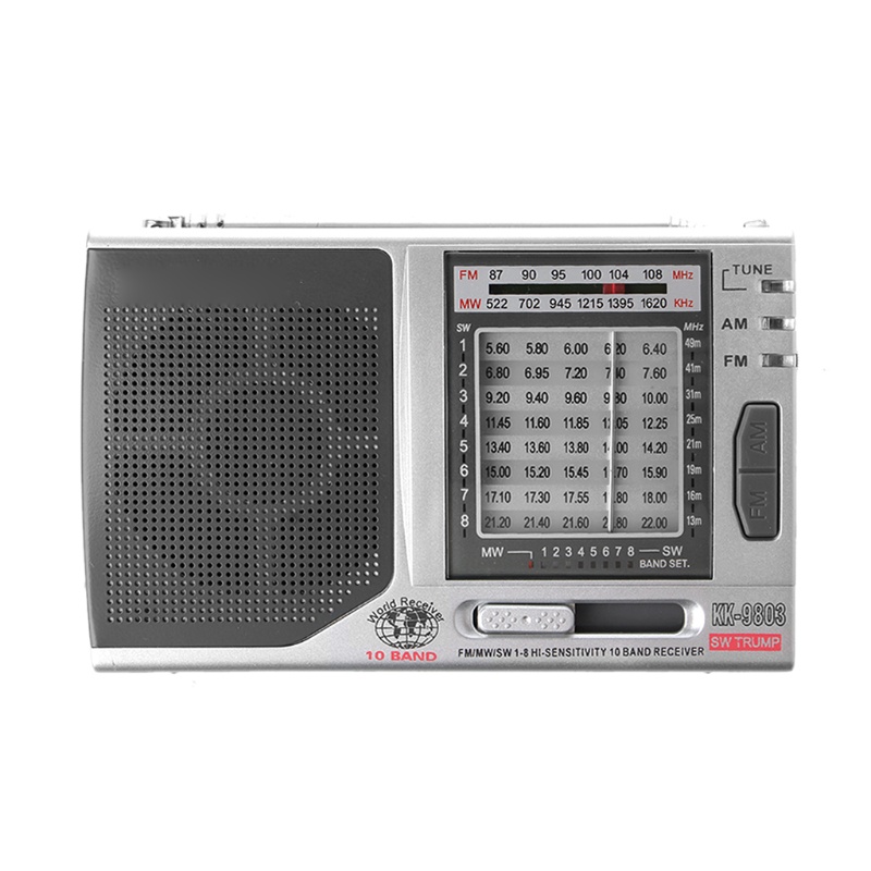 Thiết Bị Nhận Tín Hiệu Radio zzz KK-9803 FM / MW / SW1-8 Full 10