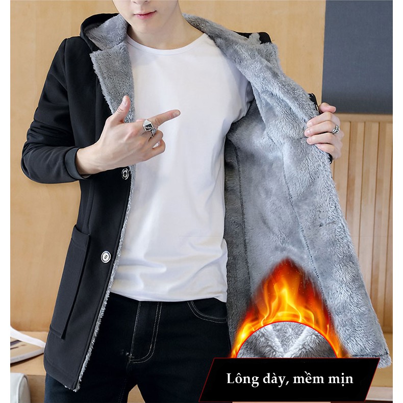 Áo nỉ nam lót lông dày AN06 | BigBuy360 - bigbuy360.vn