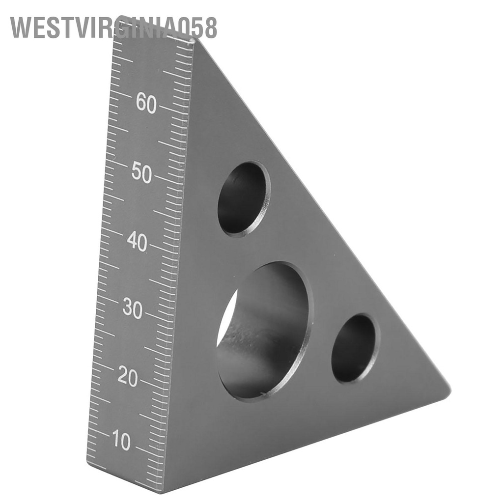 Có thể bán buôn 45/90 độ Hợp kim nhôm mờ Mini Góc phải Thước đo Công cụ chế biến gỗ Westvirginia058 Hàng giao ngay
